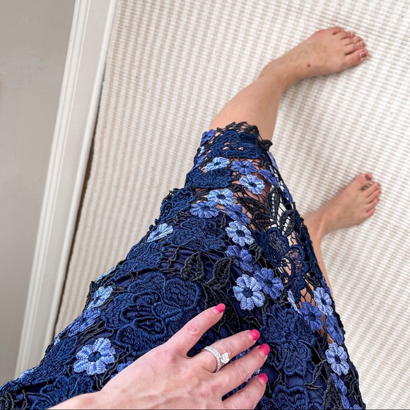 Chi Chi London Lenka One-shoulder Crochet Lace Cocktail Dress In Multi - Picture 5 of 6